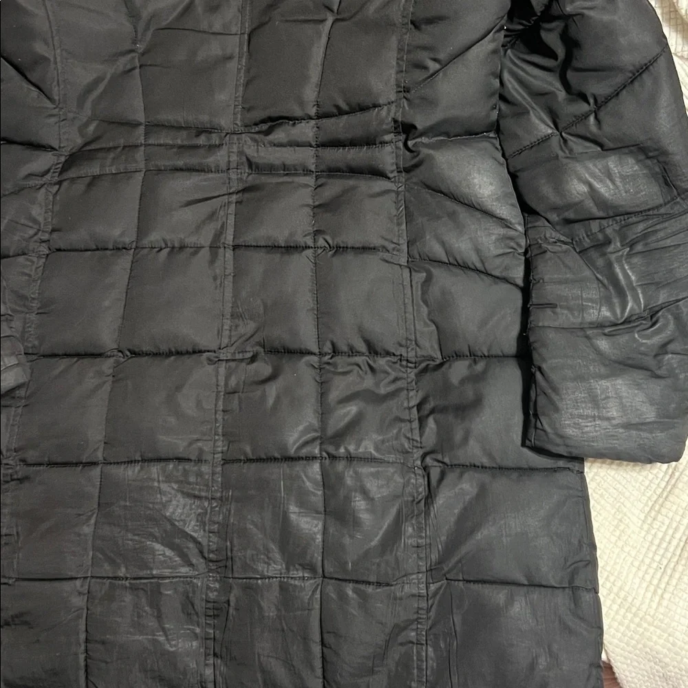 Vince Camuto Black Hooded Parka